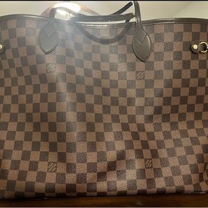 Brown checkered bag